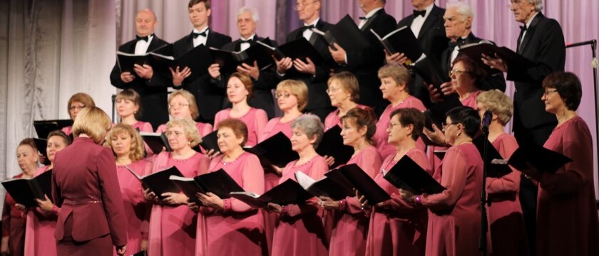 Академический хор Ивантеевки, исполняют концертный номер