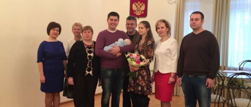 Семья Поповых, тысячный новорожденный ивантеевец, Ивантеевка, Московская область