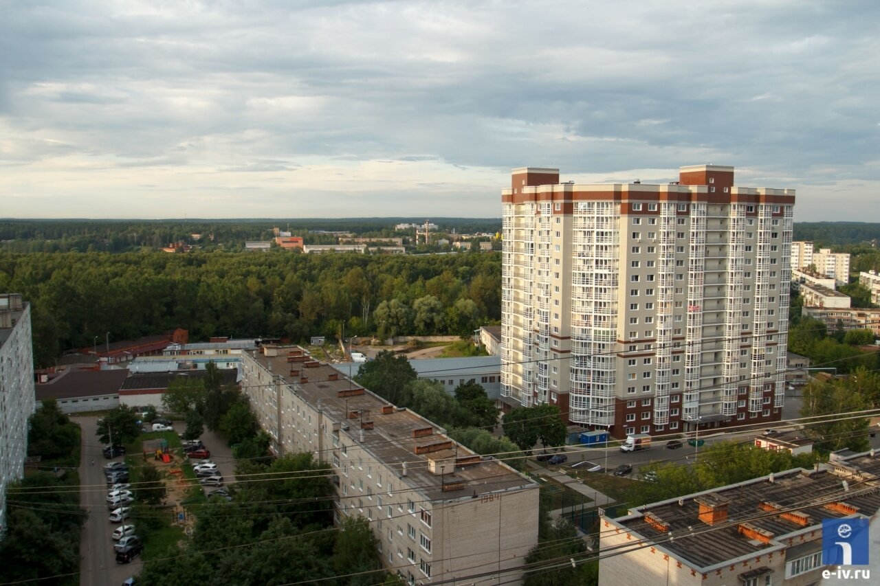 Новостройка рядом с лесом, вид сверху, Ивантеевка, Подмосковье