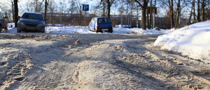Дорога зимой, Ивантеевка, Московская область