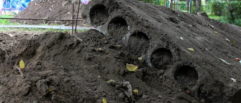 Земля и бетонная конструкция, ремонт труб, Ивантеевка, Московская область 
